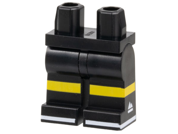 970c00pb1447 | Hips and Legs with Yellow Knees, White Soles and Sports Mountain Logo on Side Pattern | LEGOPART