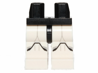 970c01pb27 | Hips and White Legs with SW Clone Trooper and Black Markings Pattern | LEGOPART