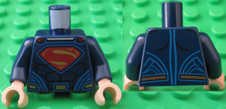 973pb2200c01 | Torso Shirt with Muscles, Red and Gold Superman | LEGOPART