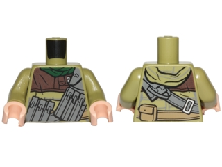 973pb2552c01 | Torso SW Hoodie Jacket with Dark Bluish Gray Pocket Device Pattern | LEGOPART