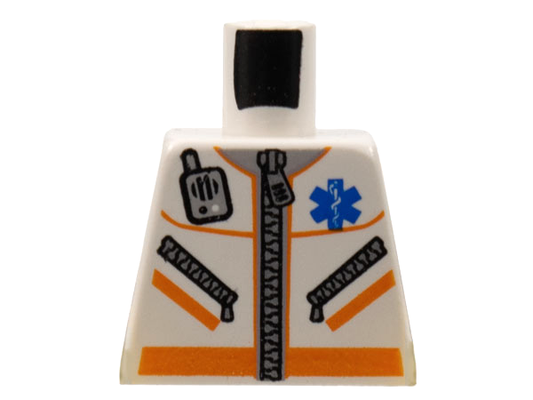 973px500 | Torso Hospital EMT Star of Life, Zipper, Zippered Pockets, Radio Pattern | LEGOPART