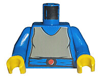 973px83c01 | Torso SW Dark Gray Shirt, Blue Belt with Red Buckle Pattern (Padme) / Blue Arms / Yellow Hands | LEGOPART