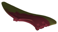 98089pb04 | Dinosaur Wing Pteranodon - Right with Marbled Olive Green Edge Pattern | LEGOPART