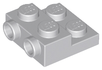 99206 | Plate, Modified 2 x 2 x 2/3 with 2 Studs on Side - Solid Bottom Tube | LEGOPART