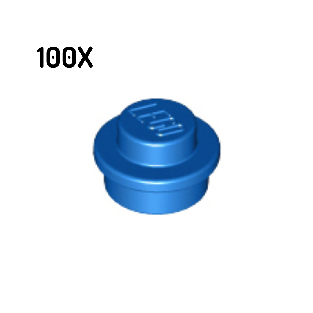 4073 | Plate, Round 1 x 1 100pcs