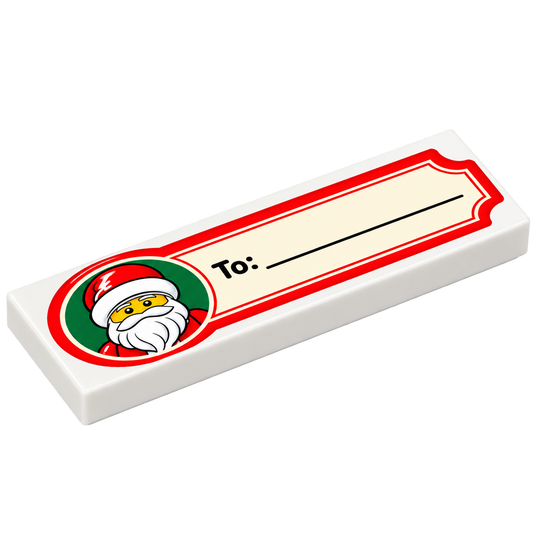 2x6 Kerst: Naamkaartje Kerstman