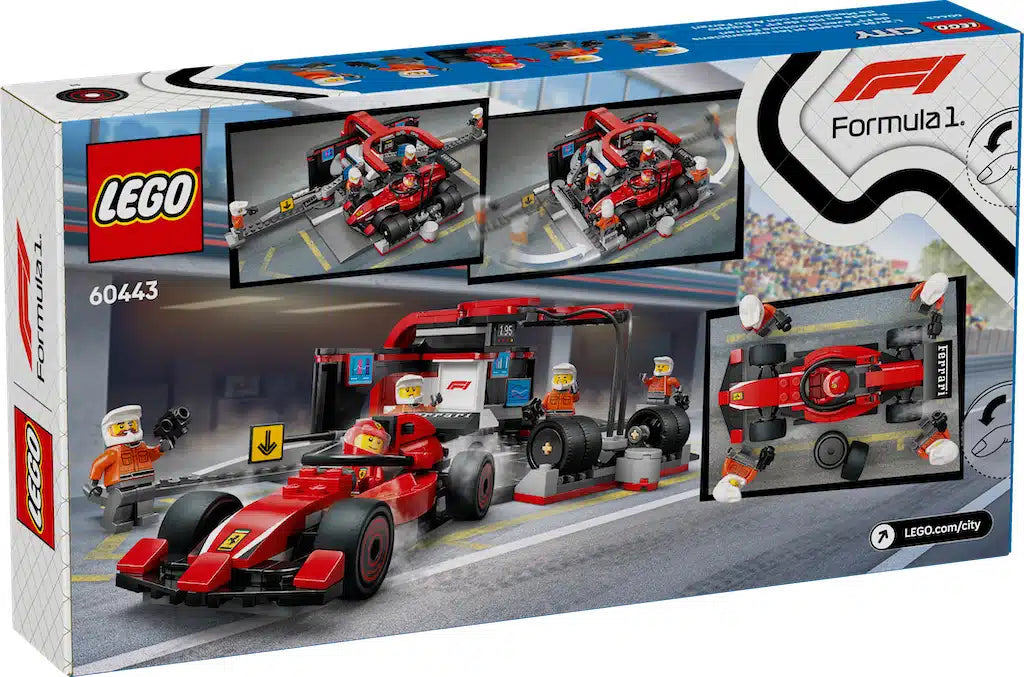 F1 Pit Stop & Pit Crew with Ferrari Car LEGO 60443