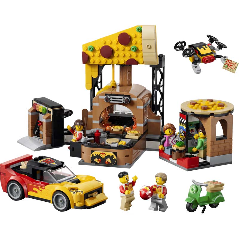 Pizza Delivery Experience with Vehicles LEGO 60496