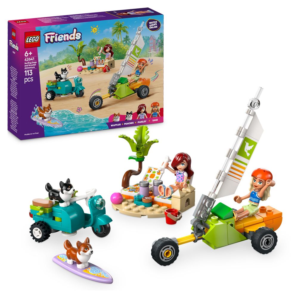 Surfing Dogs and Scooter Adventure LEGO 42641