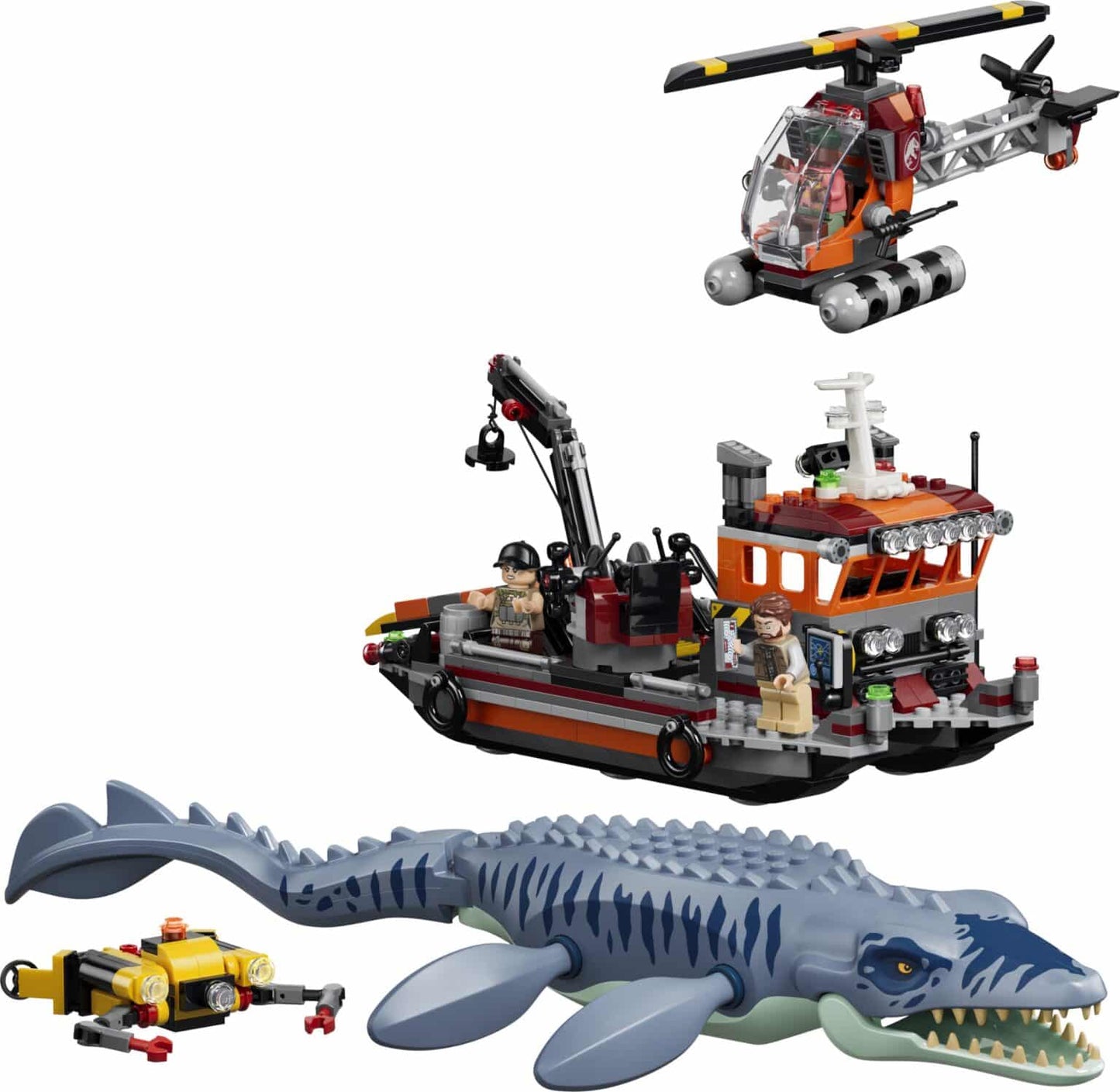 Mosasaurus Dinosaur Boat Attack LEGO 77983