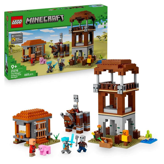 The Pillager Outpost and Ravager LEGO 21278