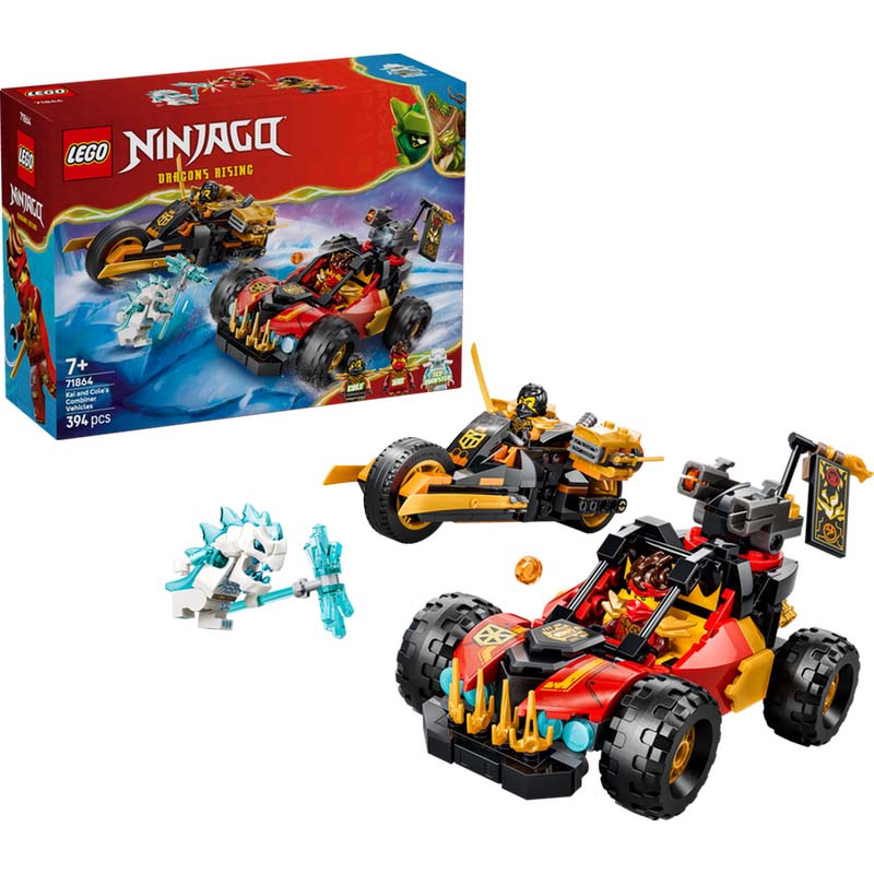 Kai and Cole's Combiner Vehicles LEGO 71864