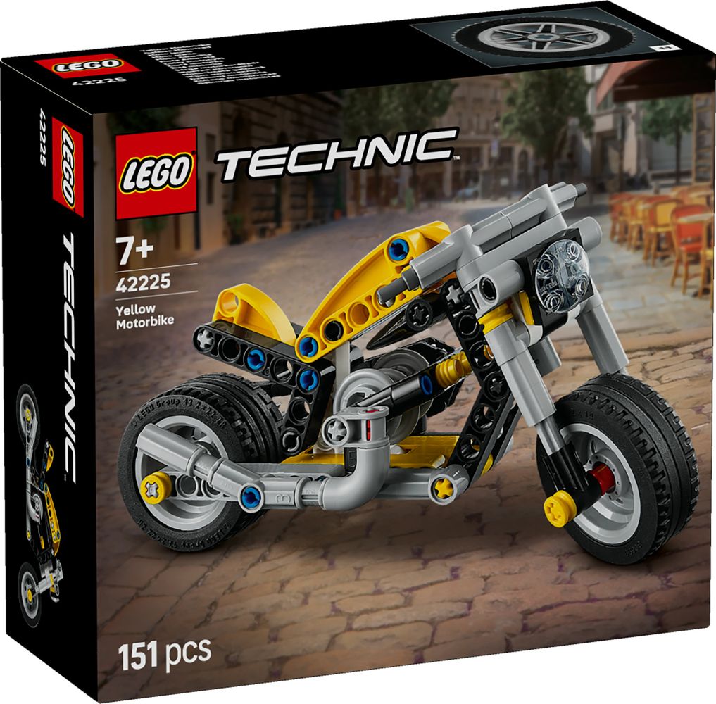 Yellow Motorcycle LEGO 42225