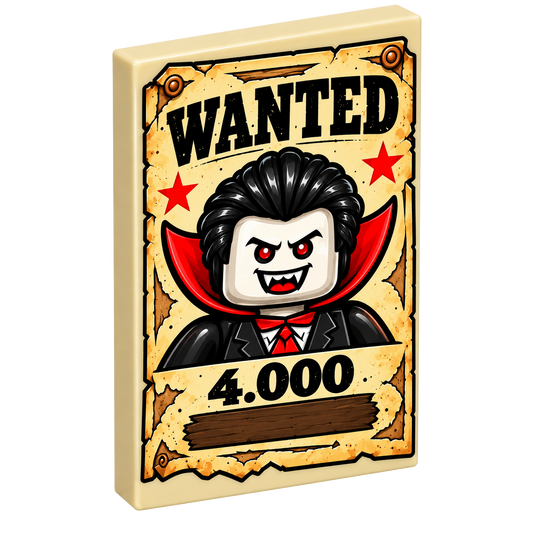 Poster: Vampier 'Wanted 4.000'