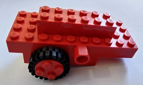 bb0046c01 | Windup Motor 1980s with 2 Black Tire 24mm D. x 8mm Offset Tread - Interior Ridges | LEGOPART