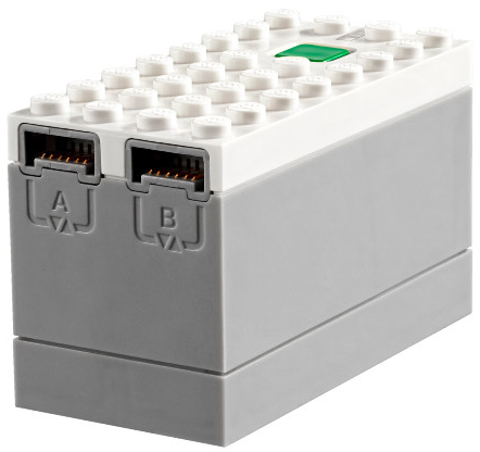 bb0892c01 | Electric 9V Battery Box Powered Up Bluetooth HUB with Light Bluish Gray Bottom | LEGOPART