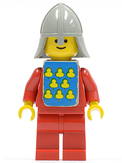 Classic - Yellow Castle Knight Red - with Vest Stickers LEGO cas088s