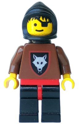 Wolfpack - Eye Patch, Brown Arms and Black Legs, Black Hood and Cape LEGO cas251