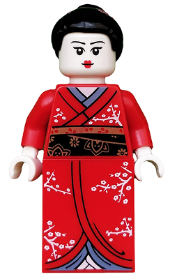 Kimono Girl, Series 4 (Minifigure Only without Stand and Accessories) LEGO col050 | Fyrebrick.be