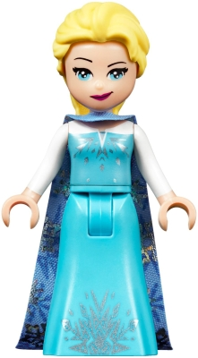 Elsa - Medium Blue Long Narrow Cape, White Sleeves LEGO dp050 | Fyrebrick.be