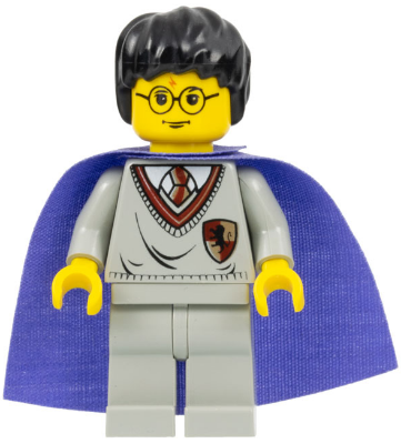 Harry Potter - Gryffindor Shield Torso, Light Gray Legs, Medium Violet Cape LEGO hp036