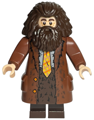 Rubeus Hagrid - Reddish Brown Topcoat with Buttons LEGO hp200 | Fyrebrick.be