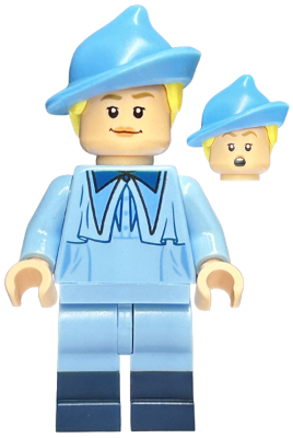 Fleur Delacour - Bright Light Blue Robe, Smiling / Surprised LEGO hp202 | Fyrebrick.be