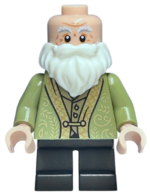 Professor Filius Flitwick - Olive Green Suit, Black Short Legs LEGO hp524