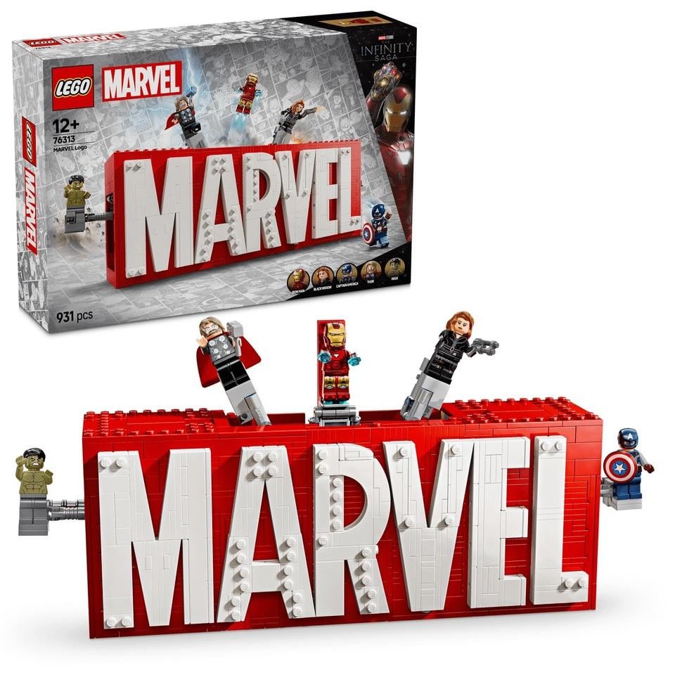 MARVEL Logo & Minifigures LEGO 76313