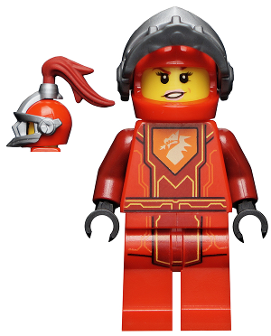 Macy Halbert - Flat Silver Visor (Battle Suit Macy) LEGO nex084 | Fyrebrick.be