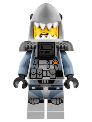 Shark Army Great White - Scuba Suit, Air Tanks LEGO njo0361 | Fyrebrick.be
