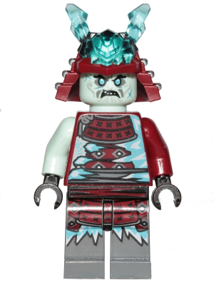 Blizzard Samurai - Ninja Helmet with Trans-Light Blue Horns LEGO njo0549 | Fyrebrick.be