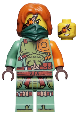 Ronin - Legacy, Dark Green Bandana LEGO njo0657