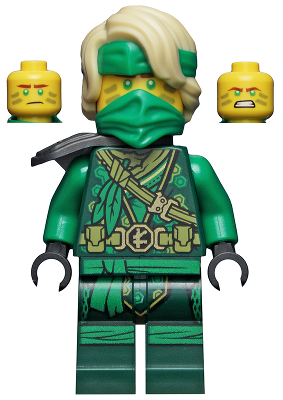 Lloyd - The Island, Mask and Hair with Bandana, Armor Shoulder Pad LEGO njo0682