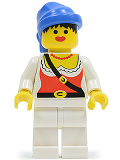 Pirate Female, White Legs, Blue Bandana LEGO pi056