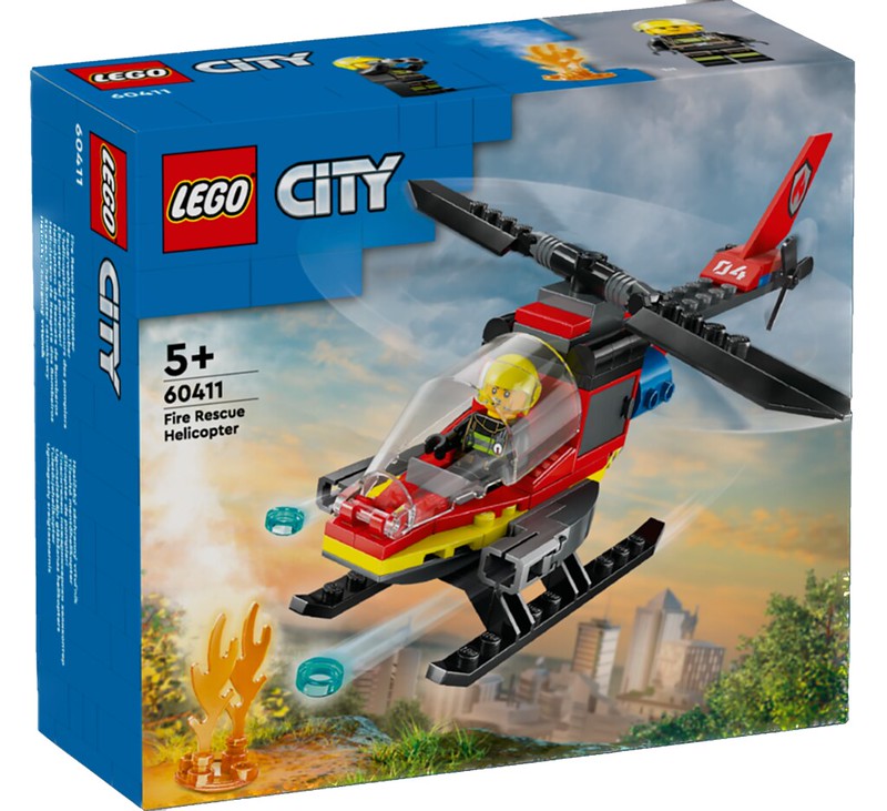 Fire helicopter LEGO 60411