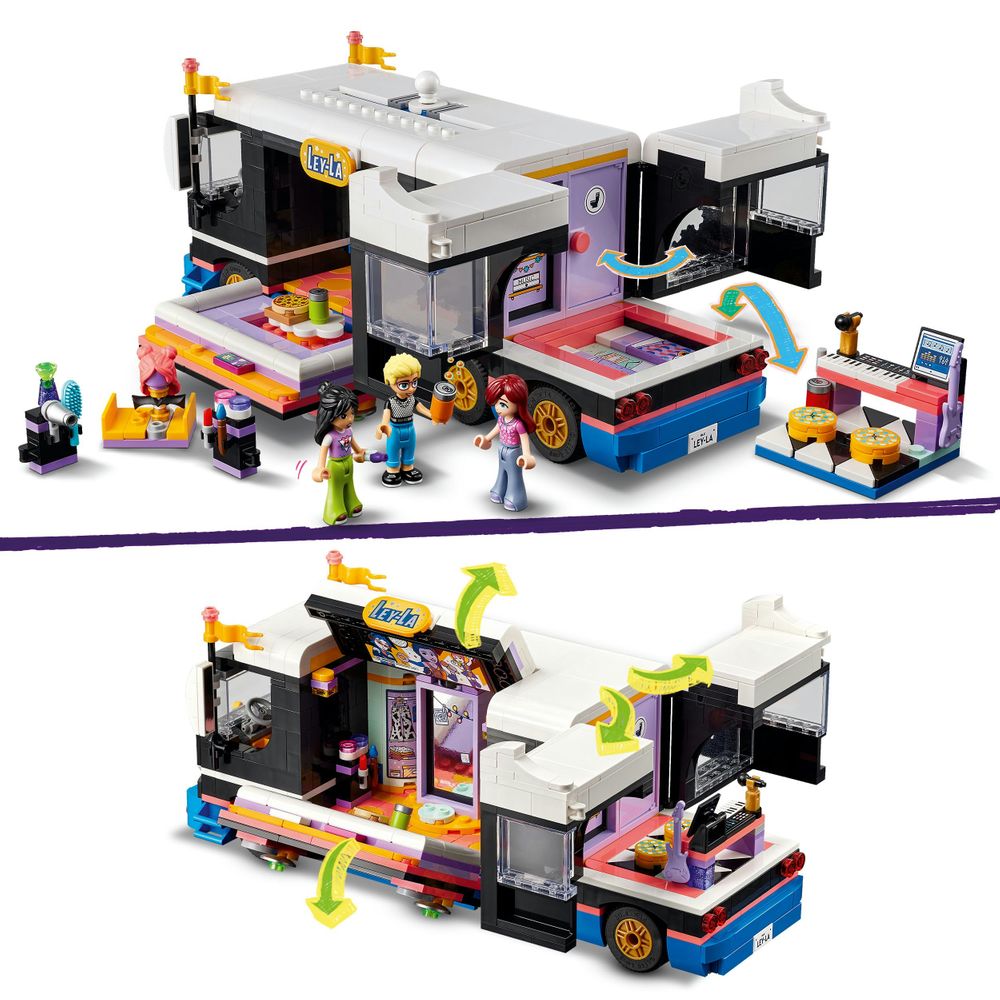Pop star music tour bus LEGO 42619