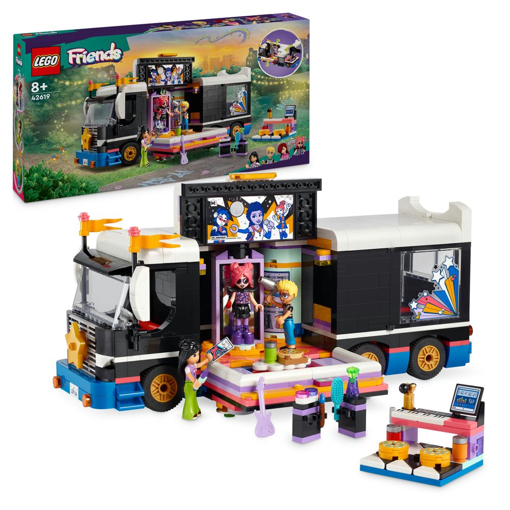 Pop star music tour bus LEGO 42619