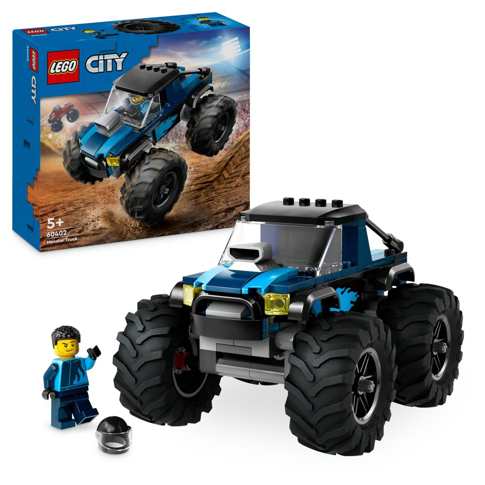 Blauwe monstertruck LEGO 60402
