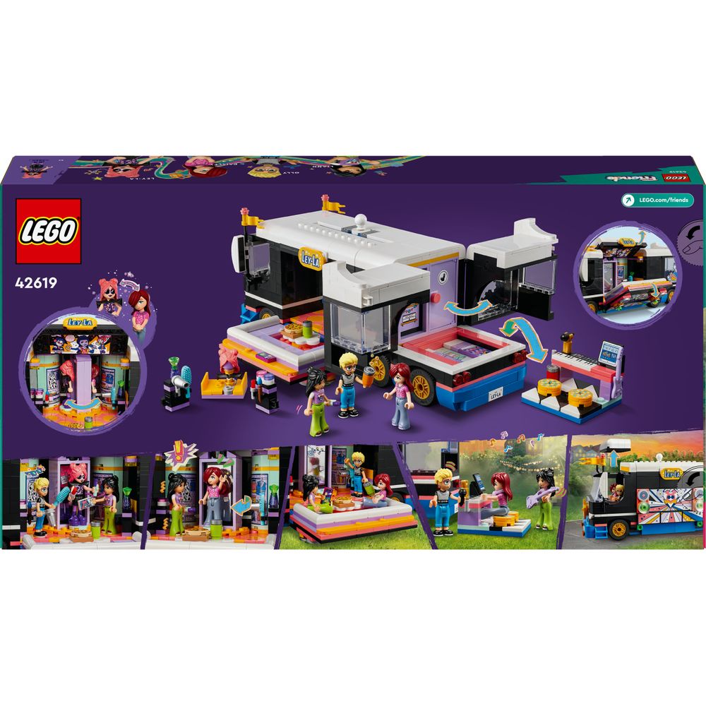 Pop star music tour bus LEGO 42619