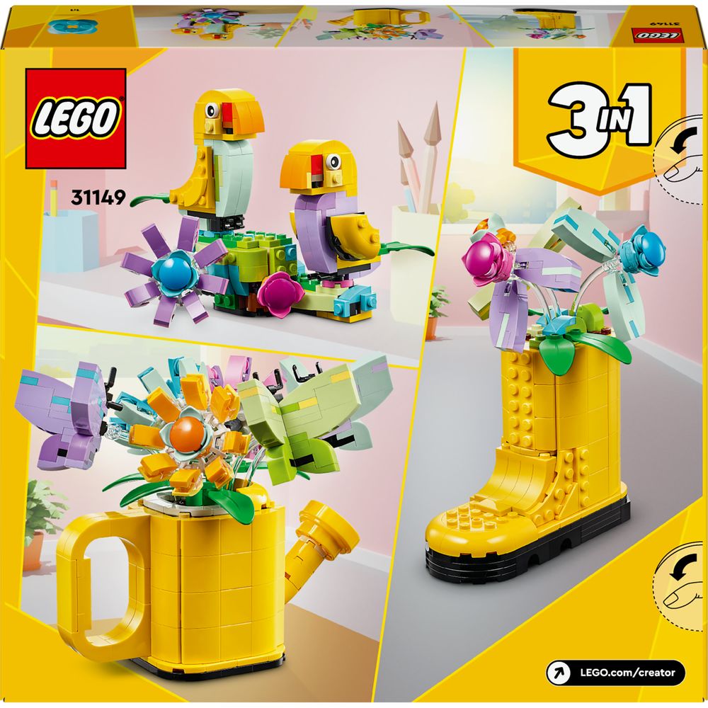 Bloemen in gieter LEGO 31149