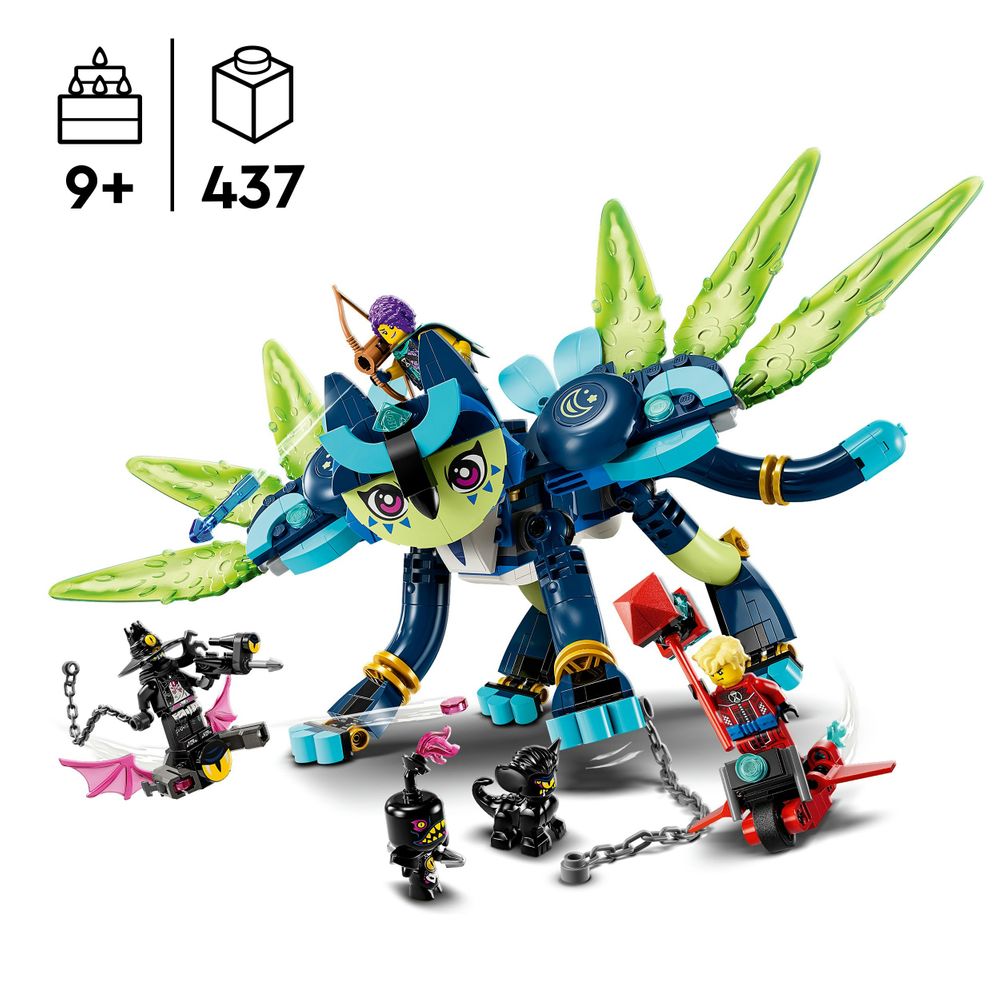 Zoey and Zian the Cat-Owl LEGO 71476