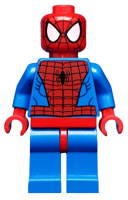 Spider-Man - Black Web Pattern, Red Hips LEGO sh0115 | Fyrebrick.be