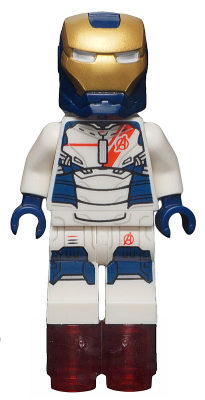 Iron Legion - Trans-Neon Orange Head, Helmet with Visor LEGO sh0168 | Fyrebrick.be