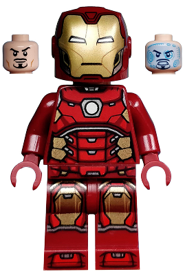 Iron Man - Silver Hexagon on Chest LEGO sh0612
