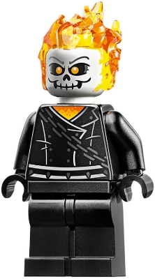 Ghost Rider, Johnathon 'Johnny' Blaze - White Head, Belt with Spikes LEGO sh0861