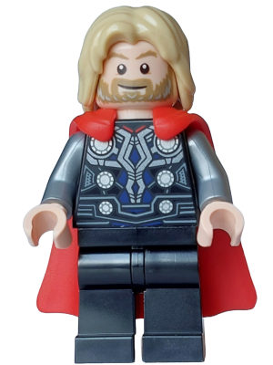 Thor - Flexible Rubber Cape, Black Legs, Tousled Hair LEGO sh0972