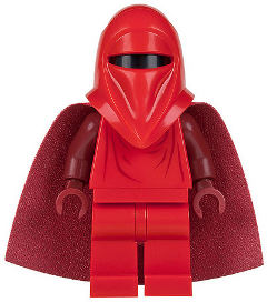 Imperial Royal Guard - Dark Red Arms and Hands, Starched Fabric Cape LEGO sw0521 | Fyrebrick.be