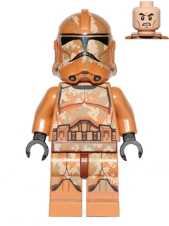 Clone Trooper (Phase 2) - Geonosis Camouflage, Scowl LEGO sw0606 | Fyrebrick.be