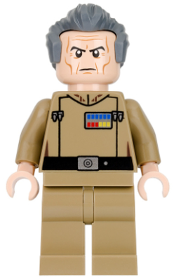 Grand Moff Wilhuff Tarkin - Dark Tan Uniform LEGO sw0741 | Fyrebrick.be